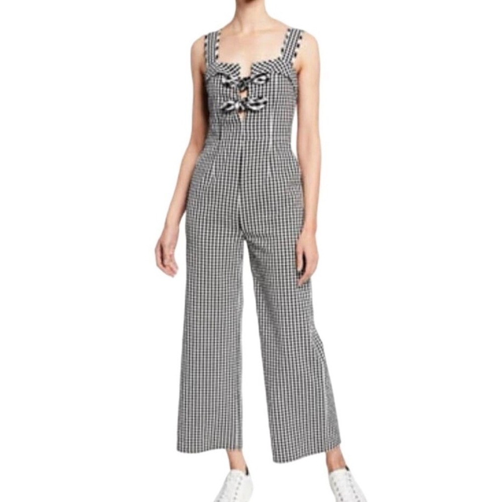 Tanya Taylor Rosalind Gingham Jumpsuit Size 4